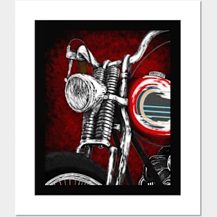 Classic Motorcycle Posters and Art